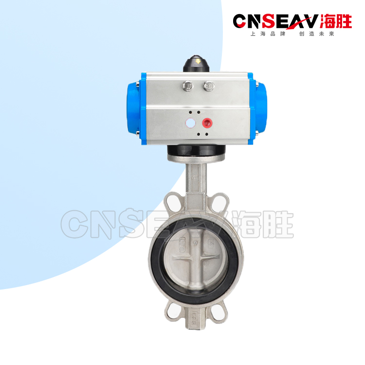 不锈钢气动对夹蝶阀D671X