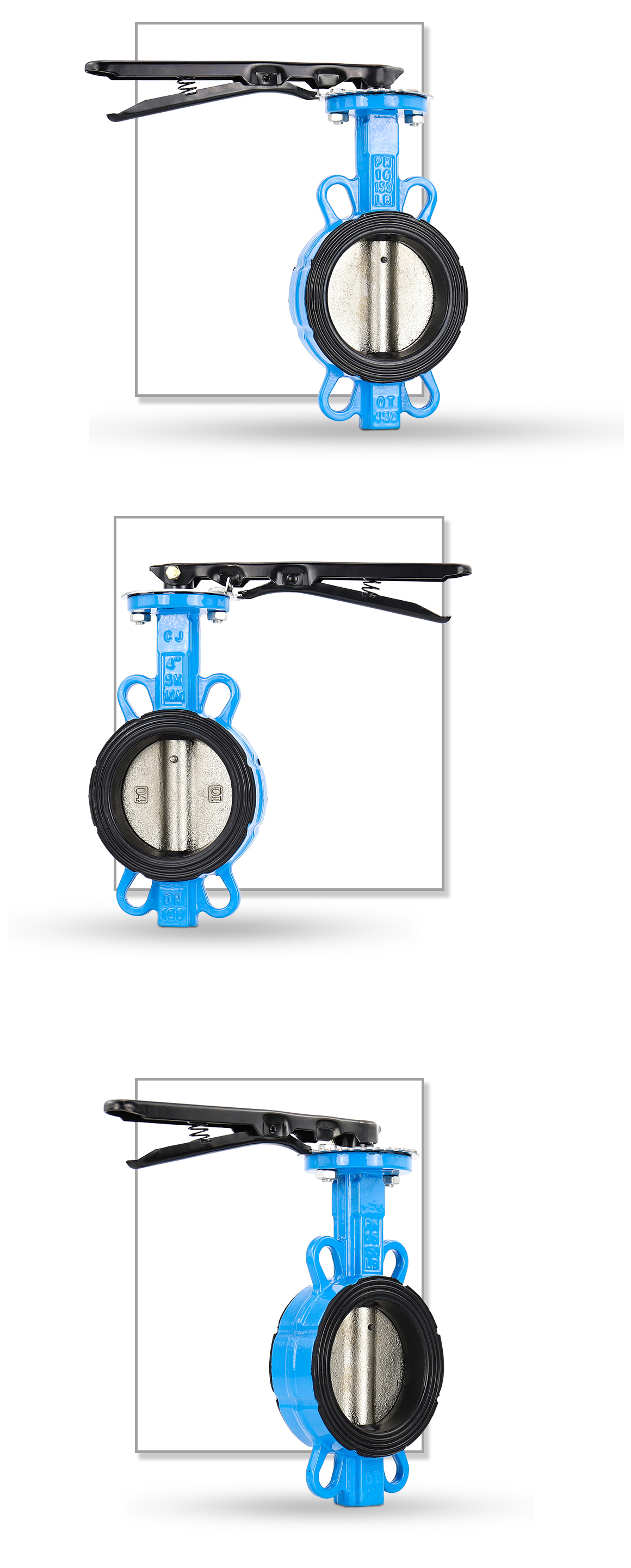 手柄对夹式蝶阀D71X图片 手柄对夹式蝶阀D71X图片