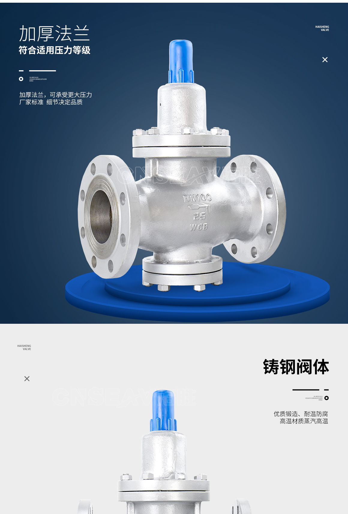 铸钢先导式减压阀Y42X图片 铸钢先导式减压阀Y42X图片