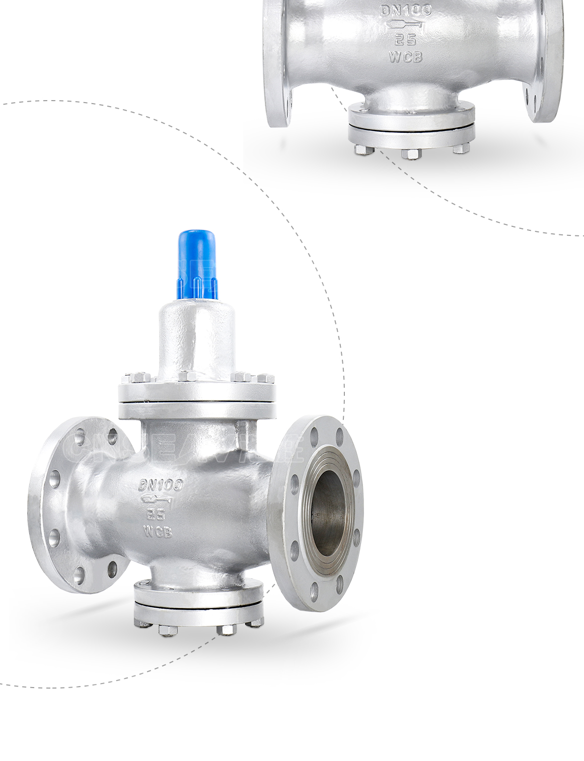 铸钢先导式减压阀Y42X图片 铸钢先导式减压阀Y42X图片