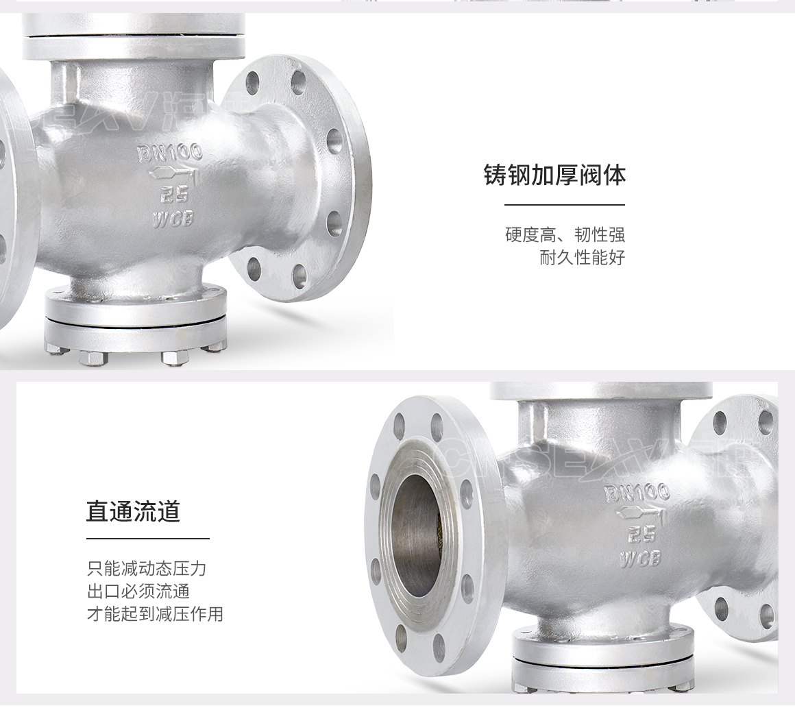 铸钢先导式减压阀Y42X图片 铸钢先导式减压阀Y42X图片