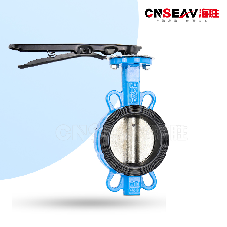 手柄对夹式蝶阀D71X