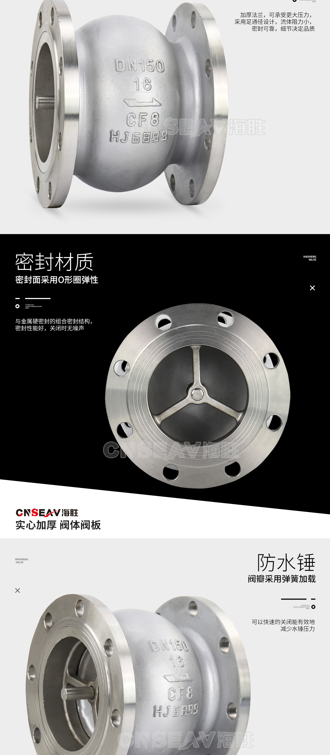 不锈钢消声止回阀HC41X-16P图片 不锈钢消声止回阀HC41X-16P图片