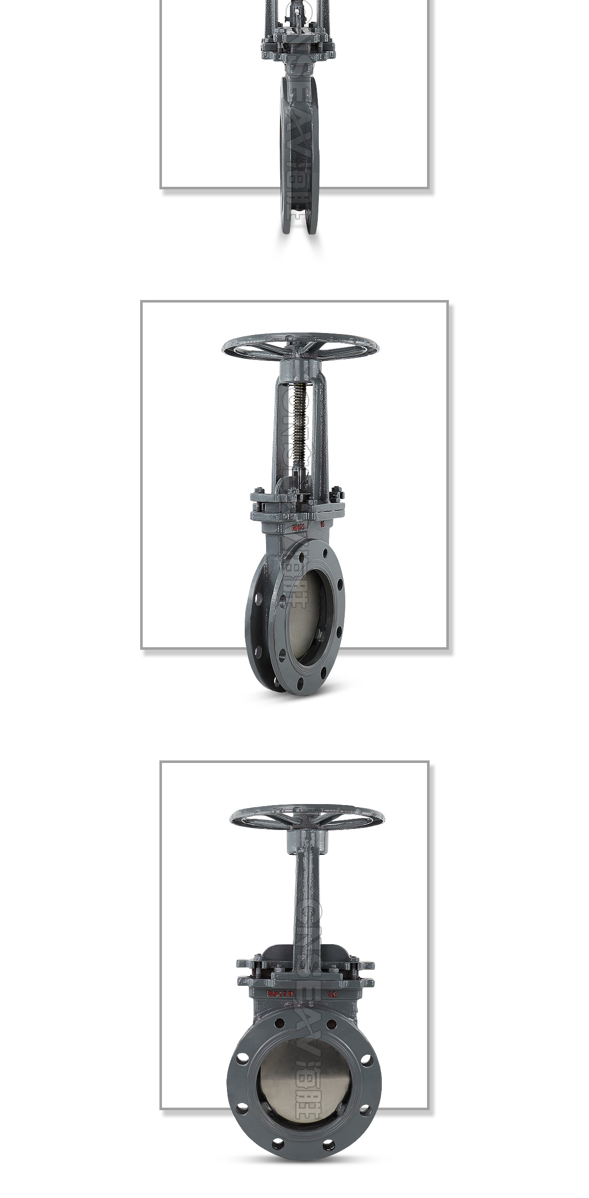 法兰刀型闸阀PZ73H图片 法兰刀型闸阀PZ73H图片