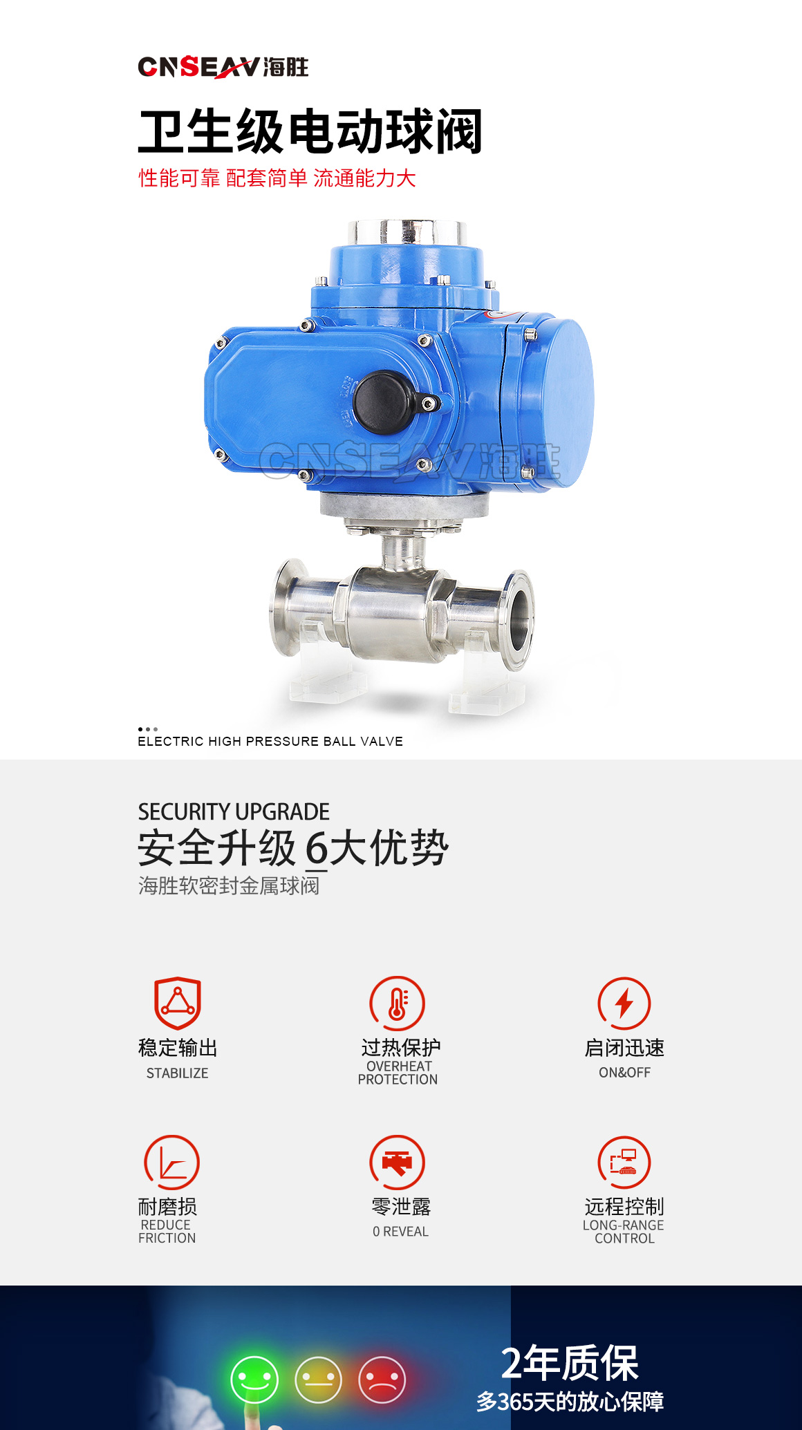 卫生级电动球阀Q981 卫生级电动球阀Q981