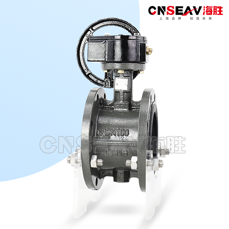 碳钢法兰手动蝶阀D341